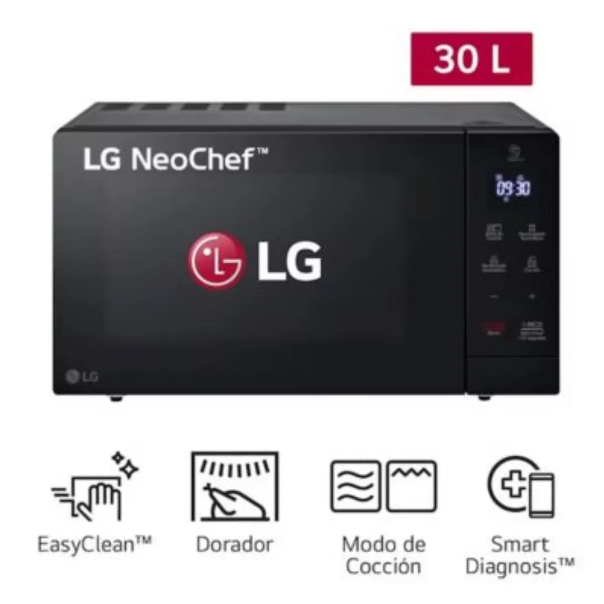 LG - HORNO MICROONDAS LG  MH7032JAS 30 LITROS