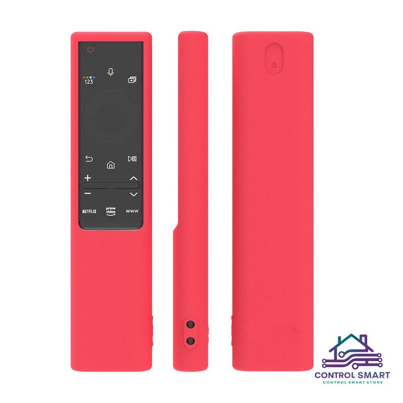 CASE - Funda Protector Para Control Samsung Qled - Rojo