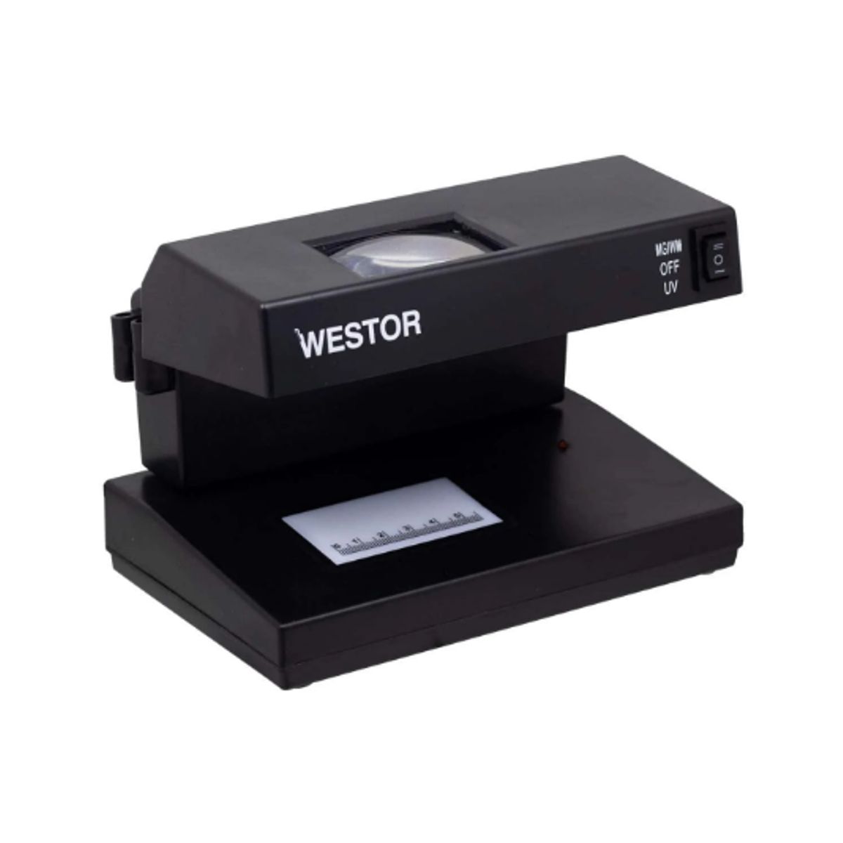 WESTOR - Detector de Billetes Falsos Luz UV + Lupa WT-2148 WESTOR