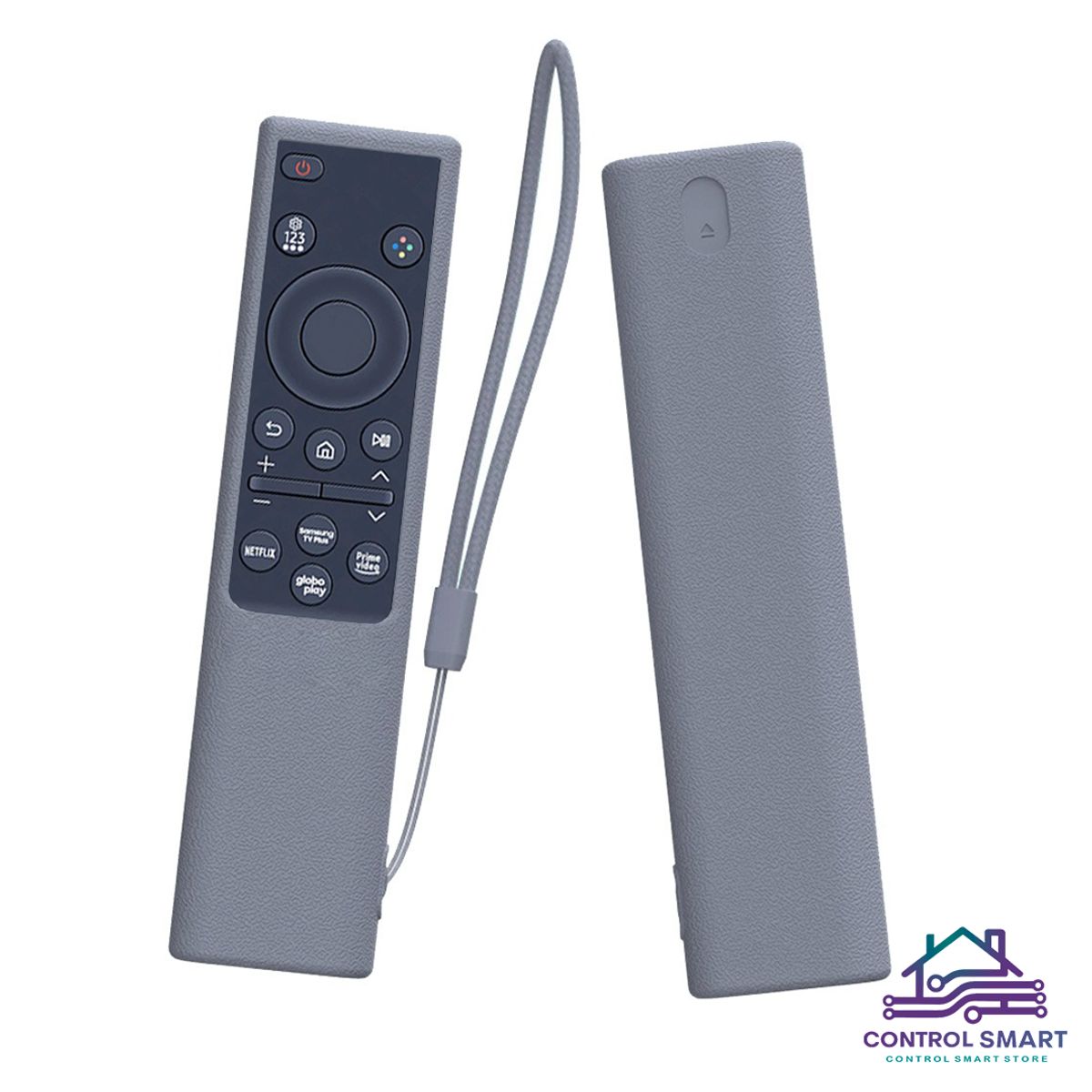 CASE - Funda Protector Para Control Samsung Qled Planito  Plomo