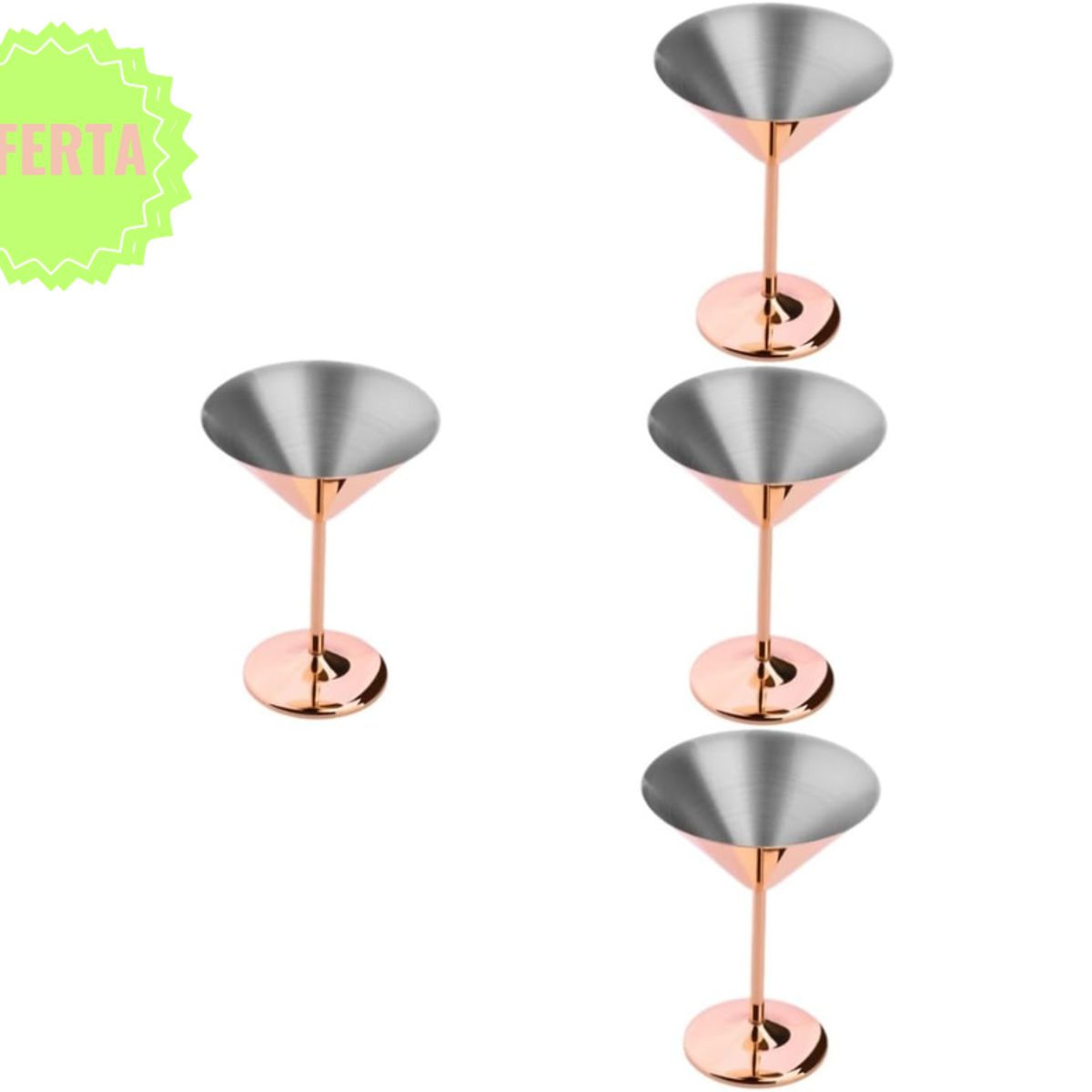 GENERICO - Copa Martini Bañada cobre Dorado 240 ml