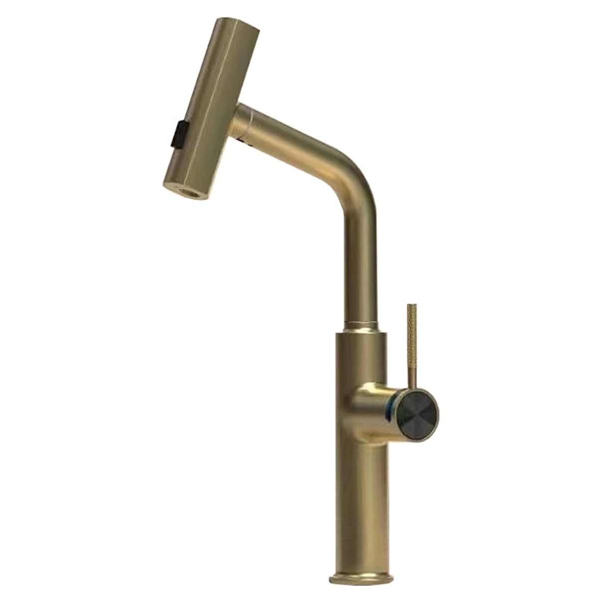 FRITECSA - Llave Griferia Monomando Dorado Gold para cocina con 3 tipos de chorro