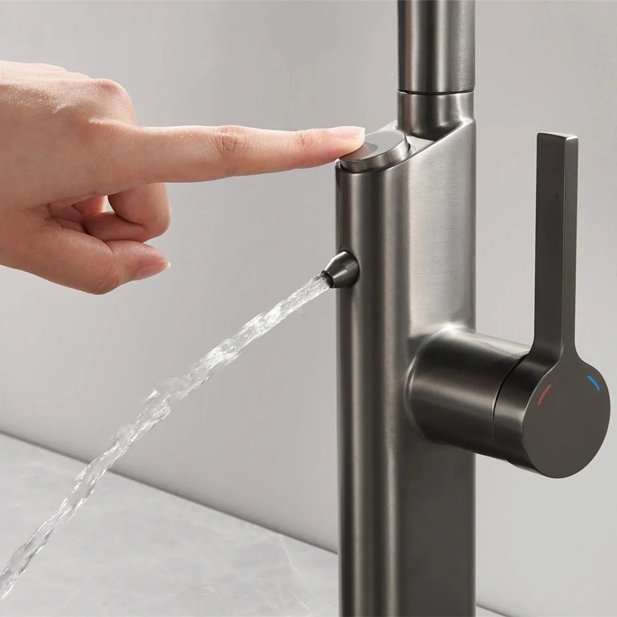 FRITECSA - Griferia Grifo Caño 2 En 1 para cocina Dispensador de Agua Purificada