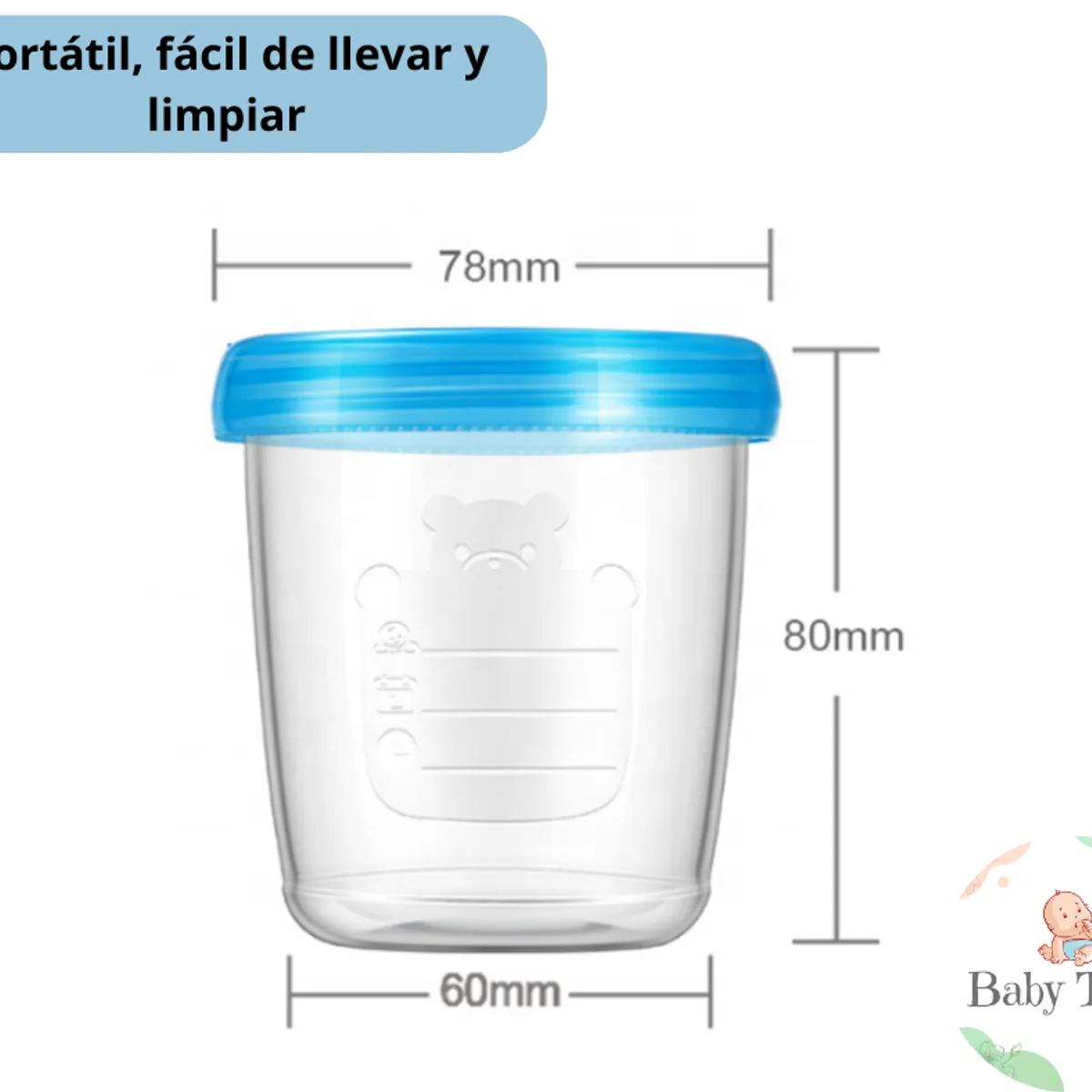 GENERICO - Vasos almacenadores de leche materna Unidad