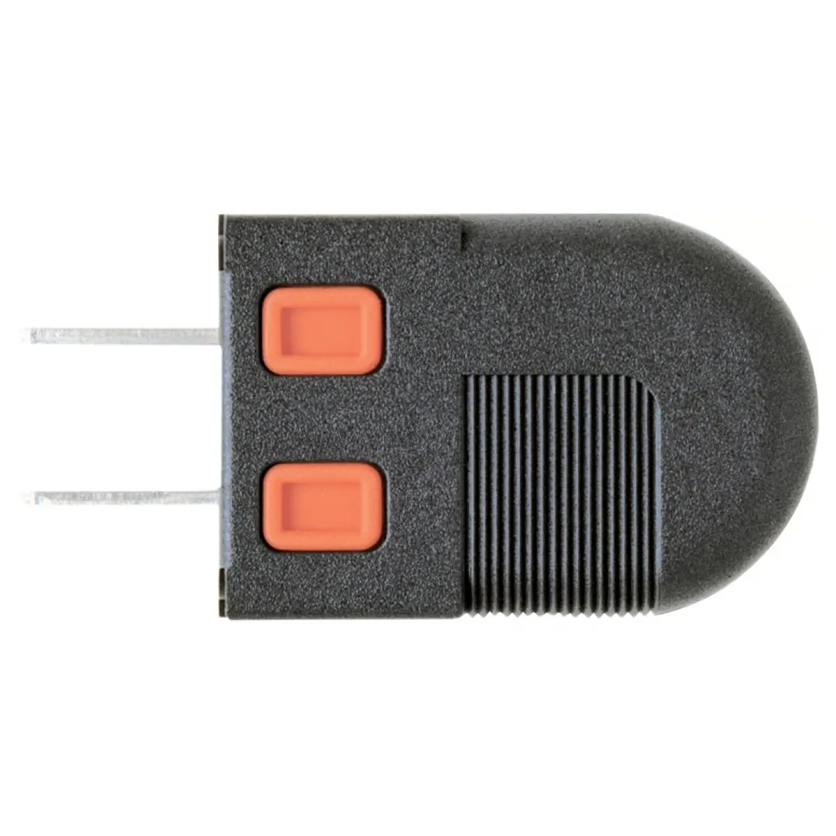 GENERICO - ENCHUFE PLANO 15A REVERSIBLE GRIS/NARANJA  125/250V