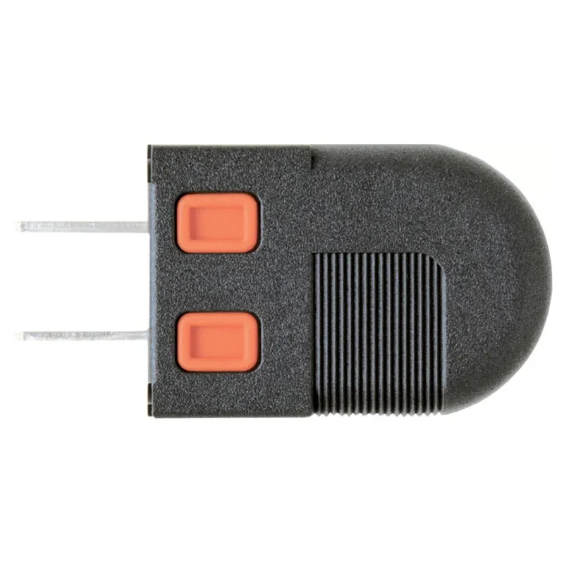 GENERICO - ENCHUFE PLANO 15A REVERSIBLE GRIS/NARANJA  125/250V