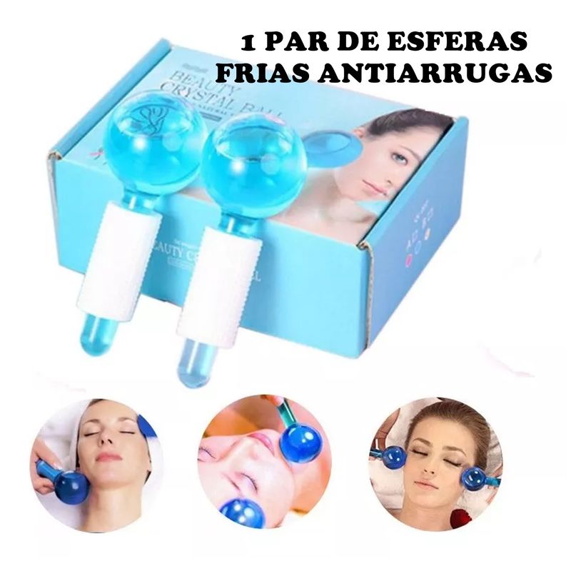 GENERICO - Rodillos de Hielo Tratamientos Facial de Enfriamiento Masajes Ice 1PAR