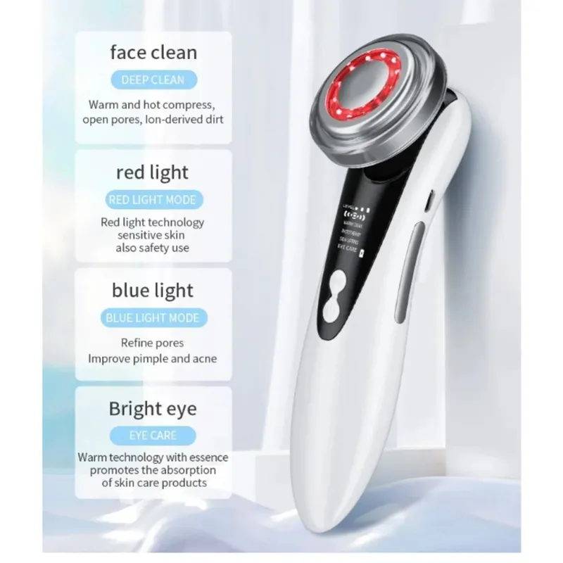 GENERICO - Dispositivo estiramiento Facial Antiarrugas 4 en 1, Radiofrecuencia