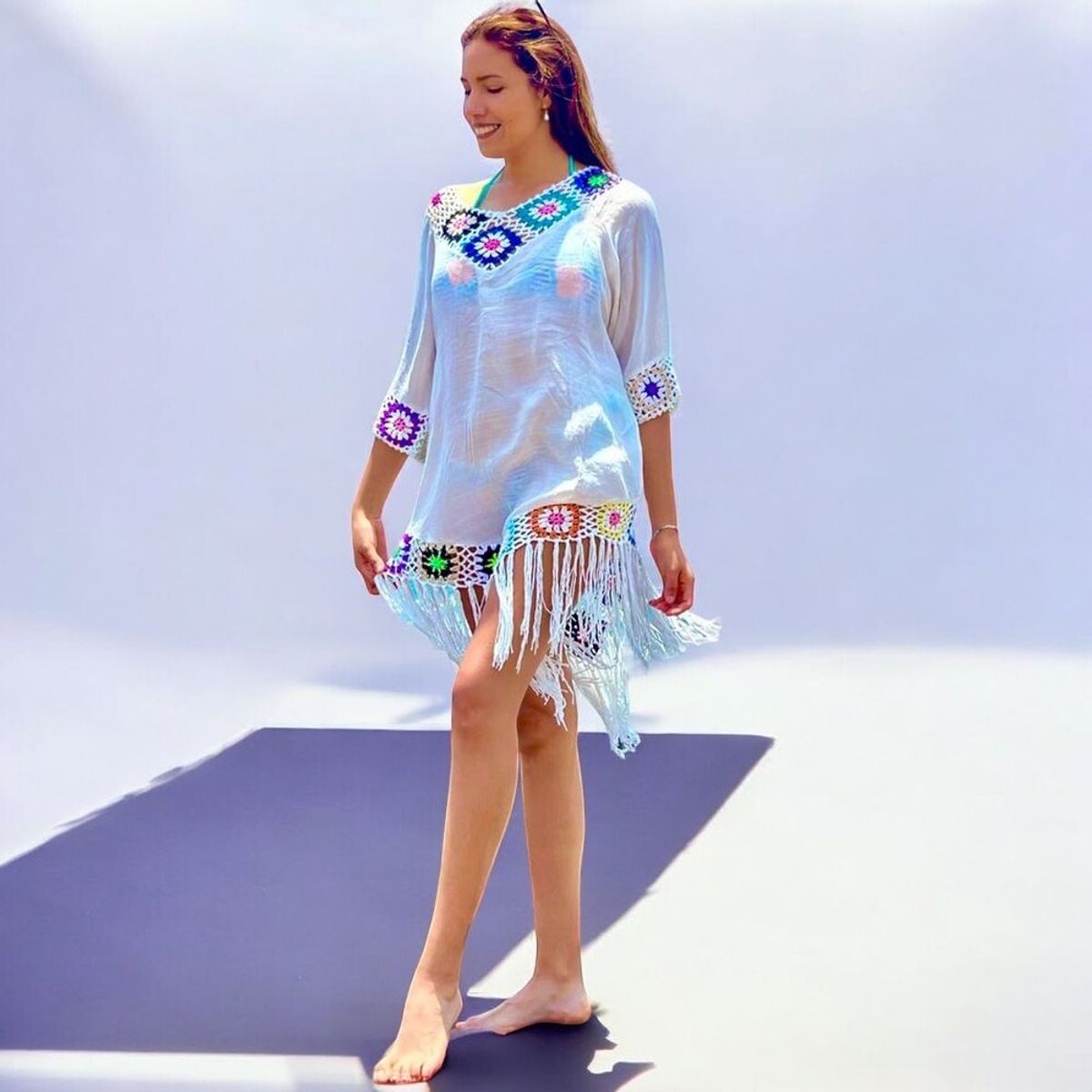 GENERICO - Kimono Ana Funke Color Blanco