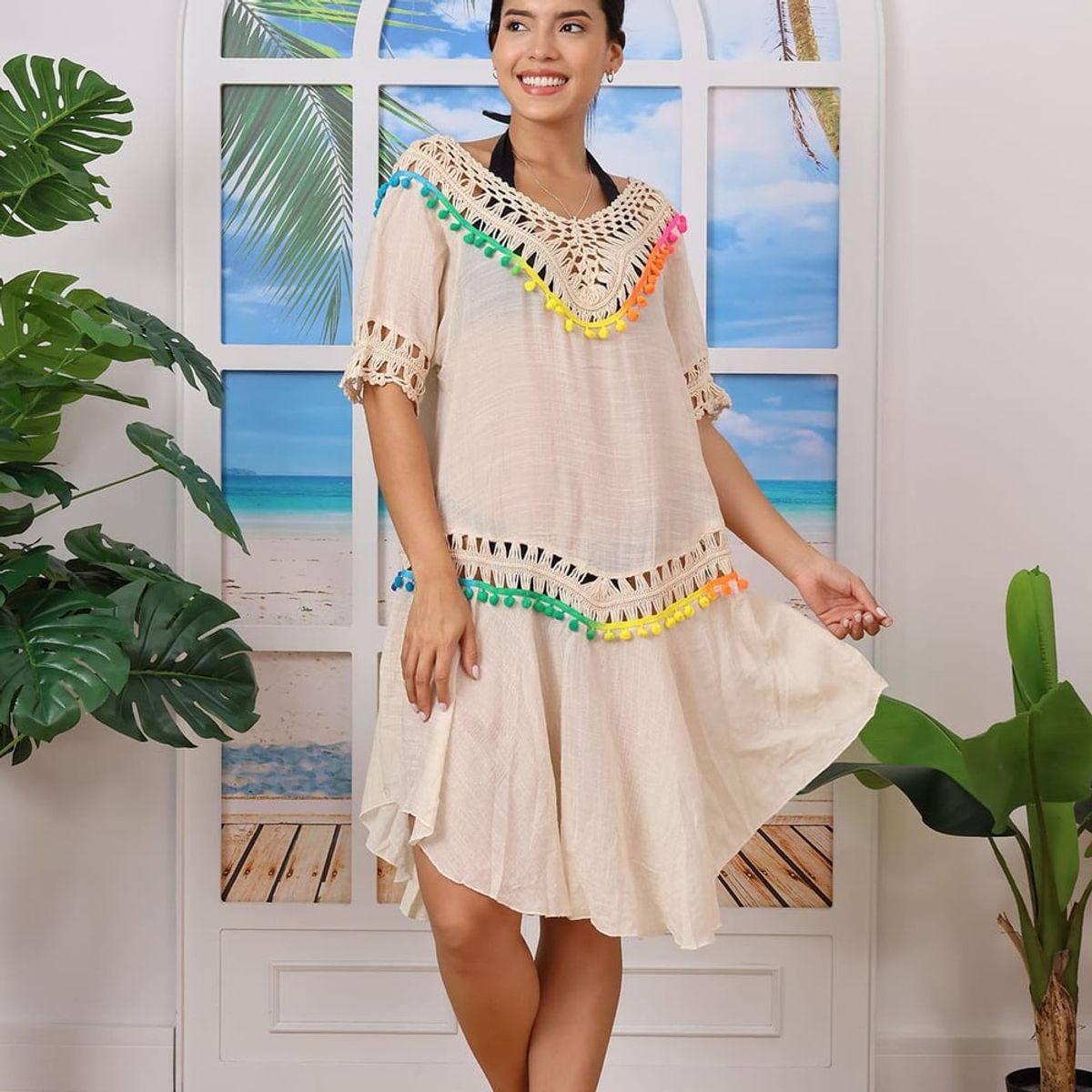 GENERICO - Kimono Bell Hooks Color Beige