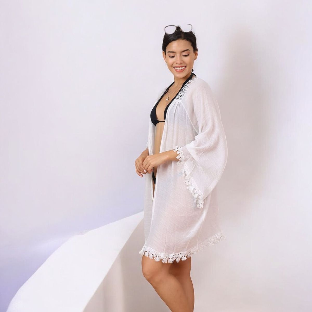 GENERICO - Kimono Betty Friedan Color Blanco