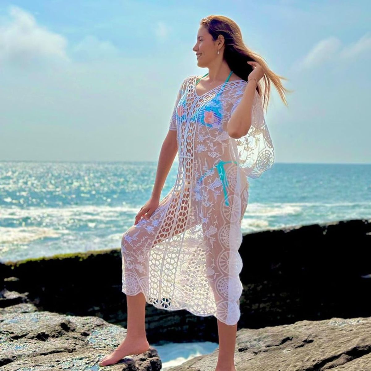 GENERICO - Kimono Clara Sofia Color Blanco