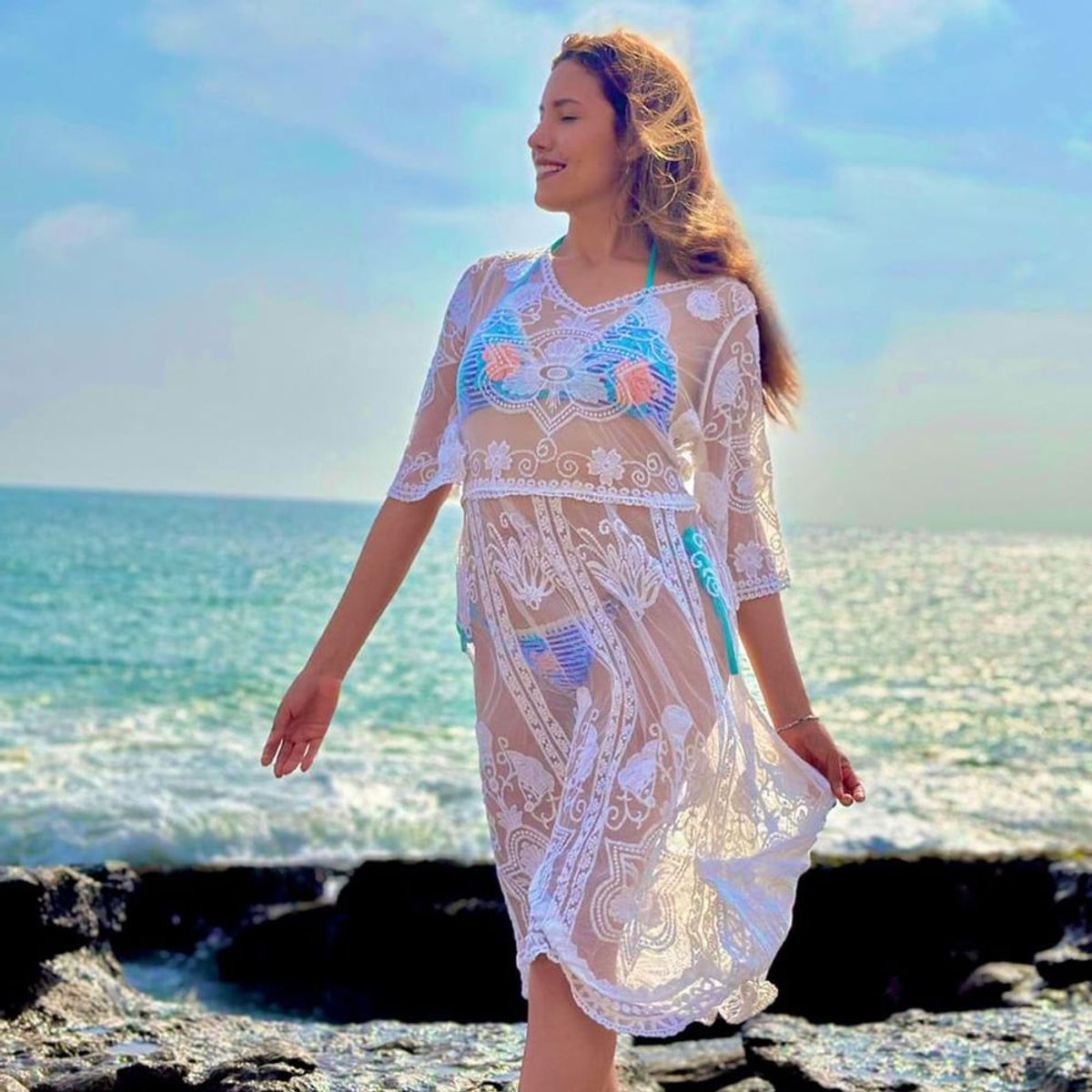 GENERICO - Kimono Lee Krasner Color Blanco