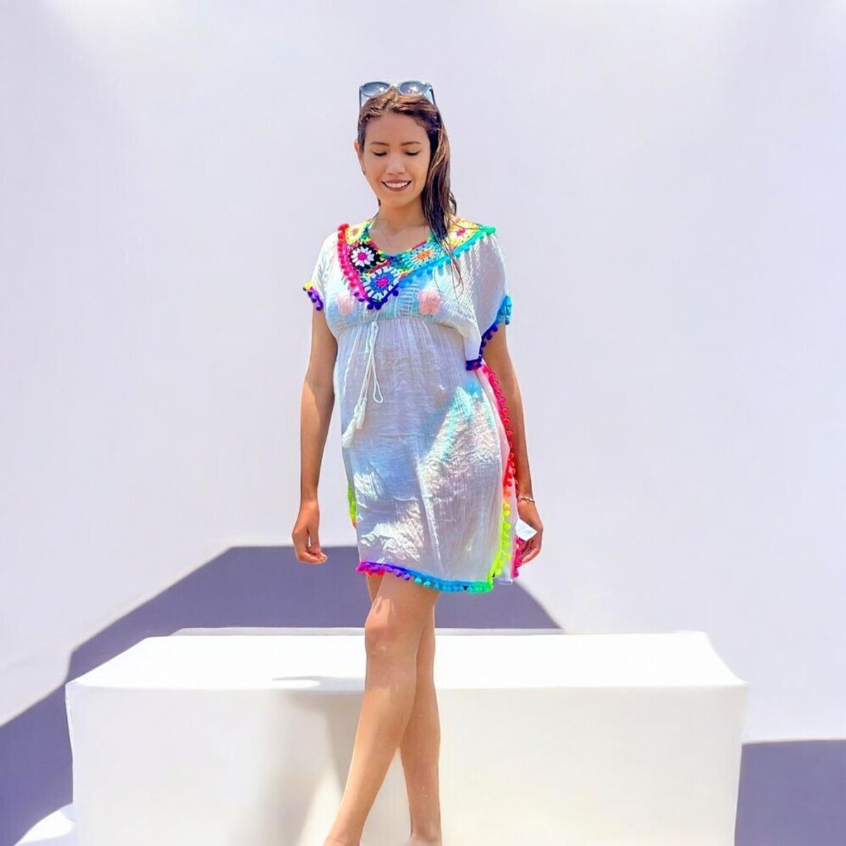 GENERICO - Kimono Sonia Delaunay Color Blanco