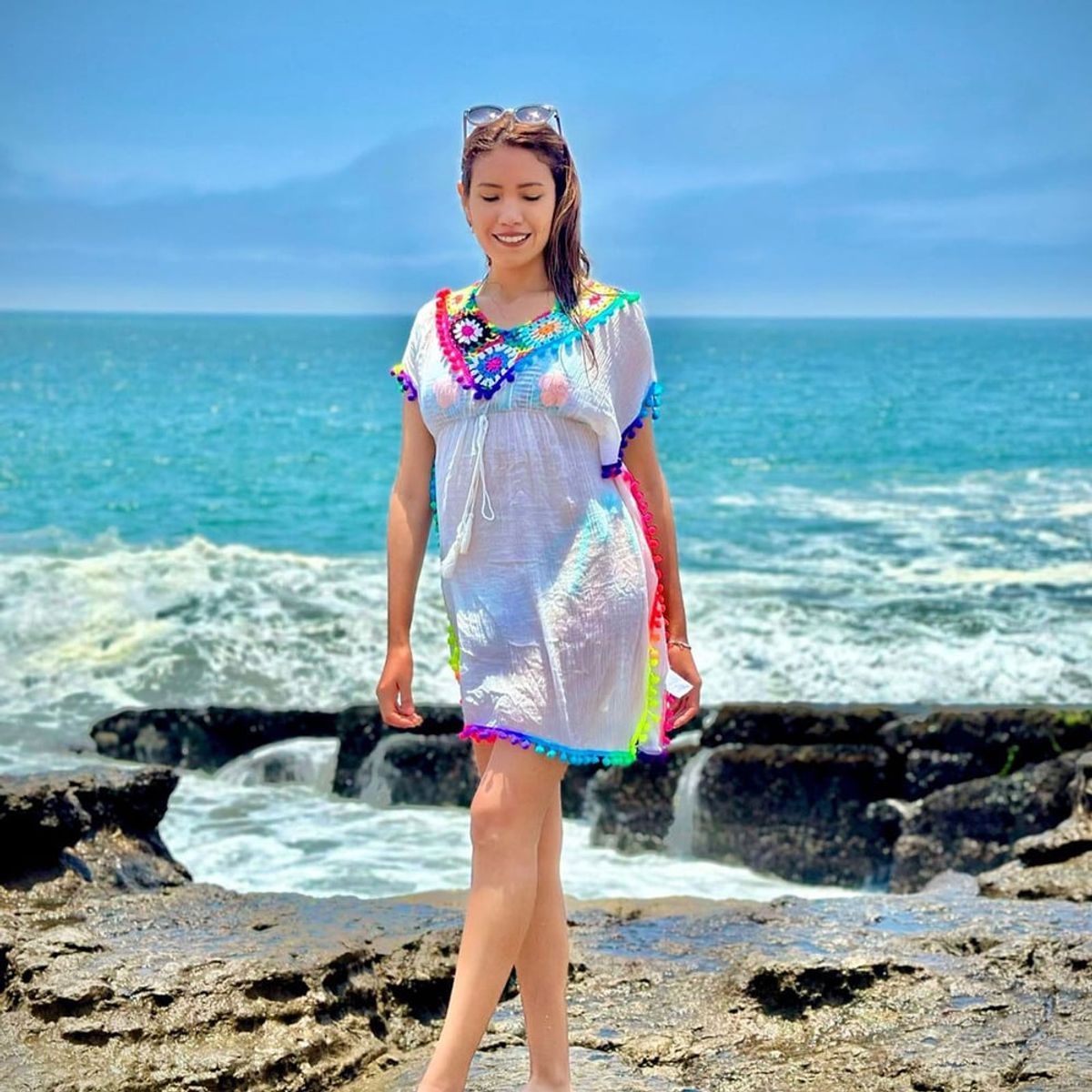 GENERICO - Kimono Sonia Delaunay Color Blanco