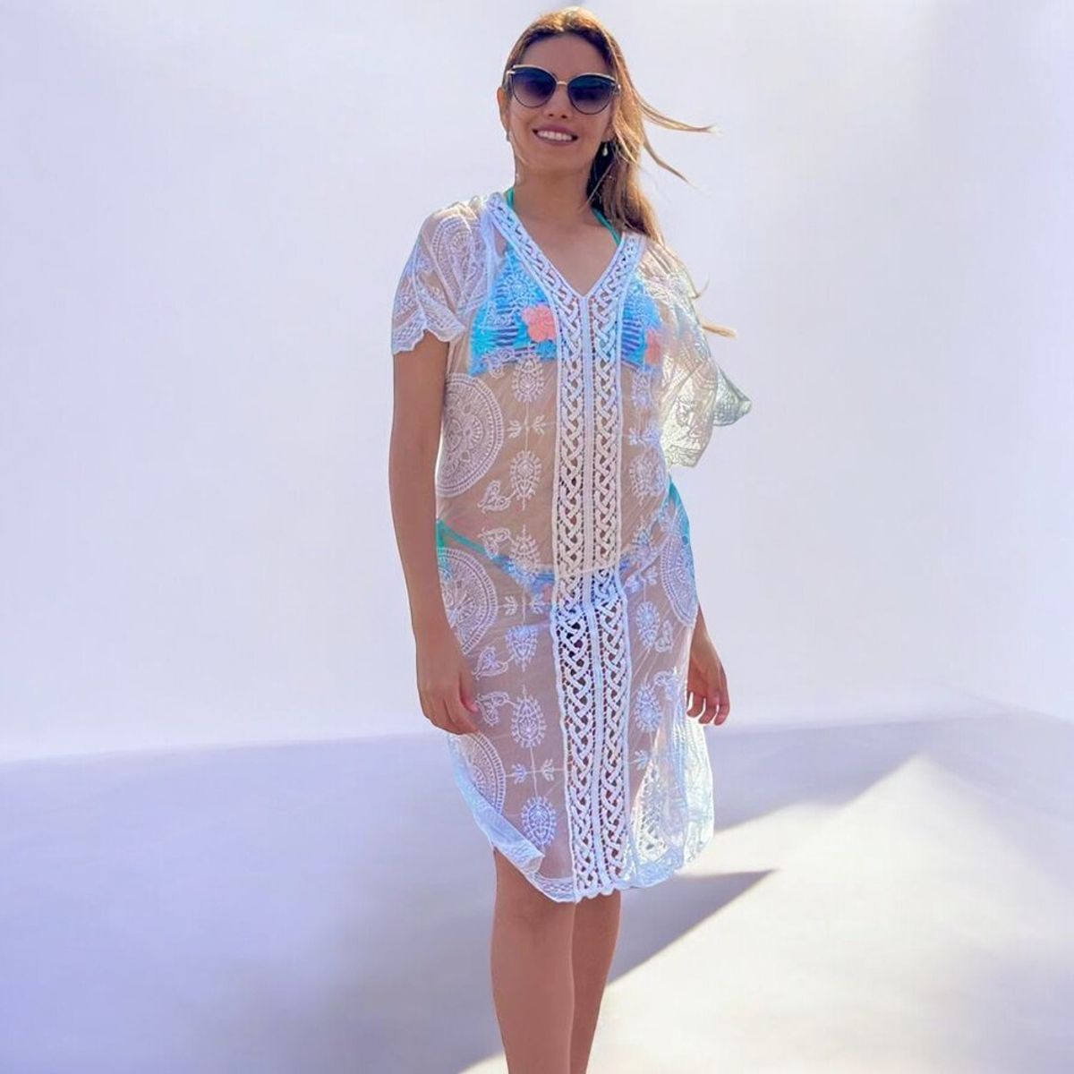 GENERICO - Kimono Virginia Bolten Color Blanco