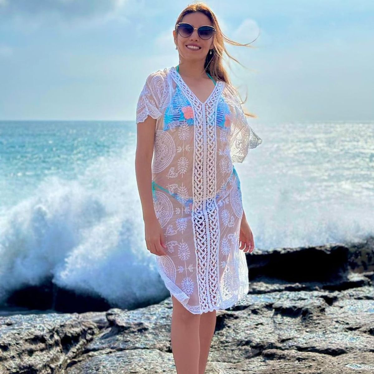 GENERICO - Kimono Virginia Bolten Color Blanco