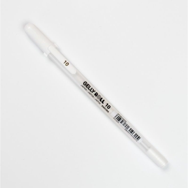 SAKURA - Lapicero Tinta Gel Blanco Gelly Roll 10