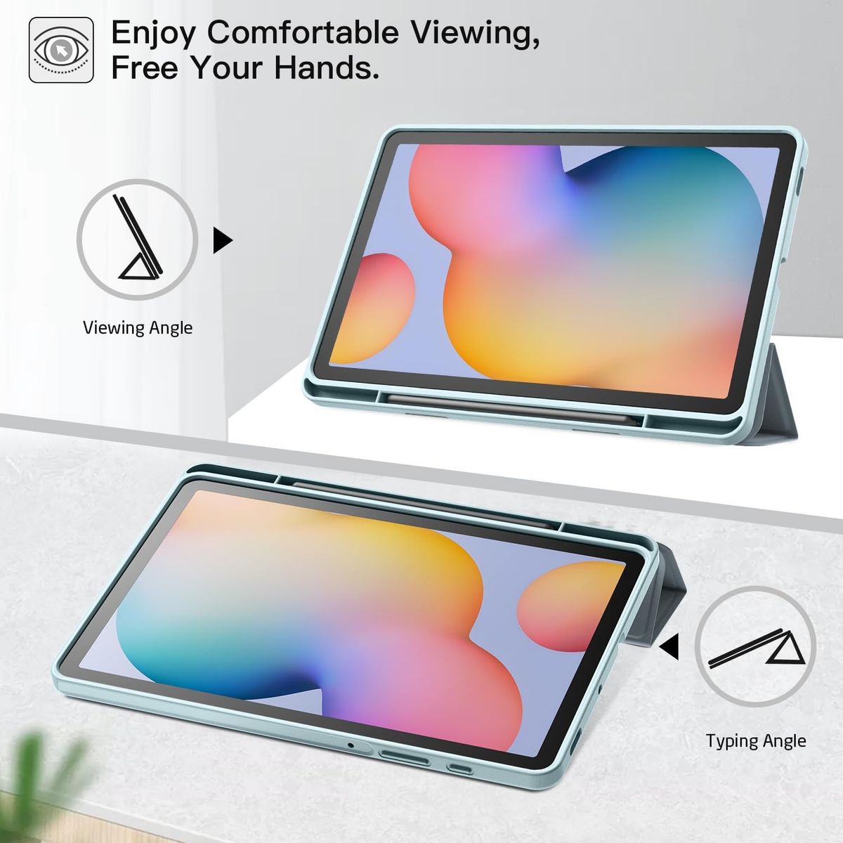 GENERICO - Funda Para Samsung Galaxy Tab S6 Lite 10.4 2022 / 2020 Con Portalápiz