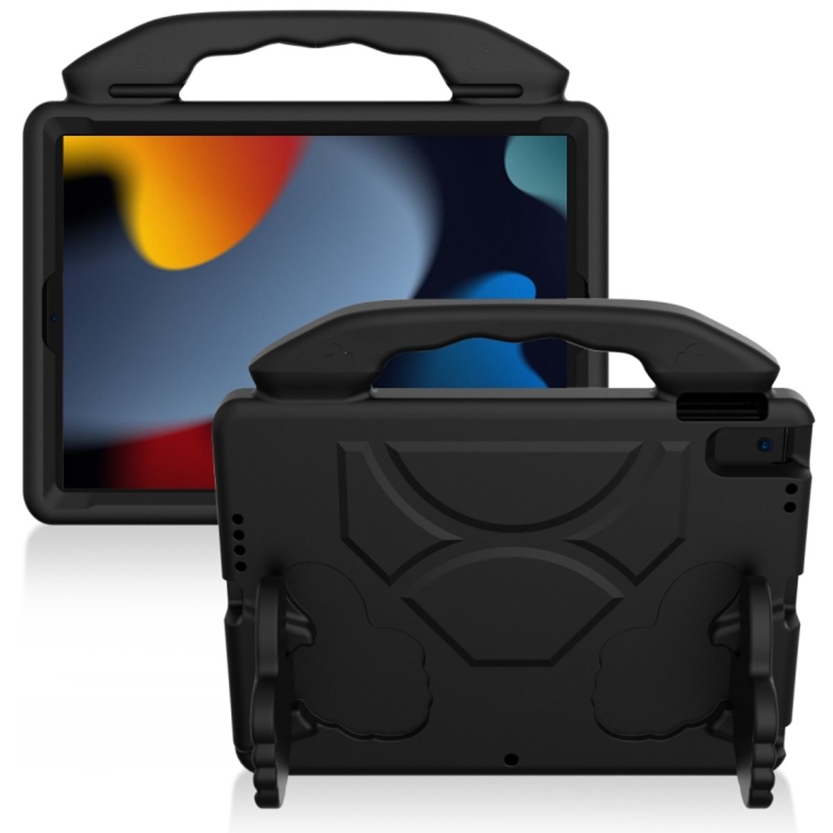 GENERICO - Case Protector Ipad 10,2 8va y 9na Gen Goma Uso Rudo para niños