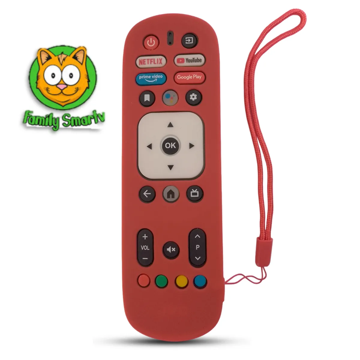 SIKAI - Funda para Control Remoto para Jvc Smart Tv RM-C3287 Roja