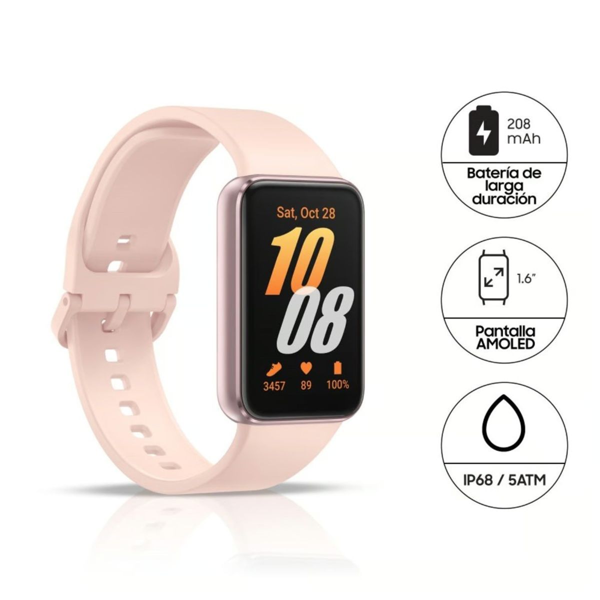 SAMSUNG - Smartwatch Galaxy Fit3 - Pink Gold