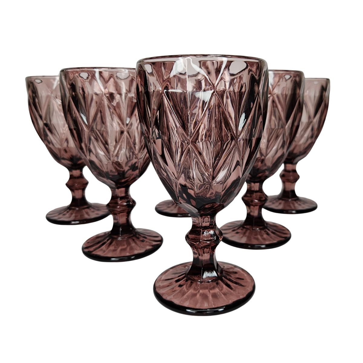 GENERICO - Copas de vino o agua vintage Púrpura