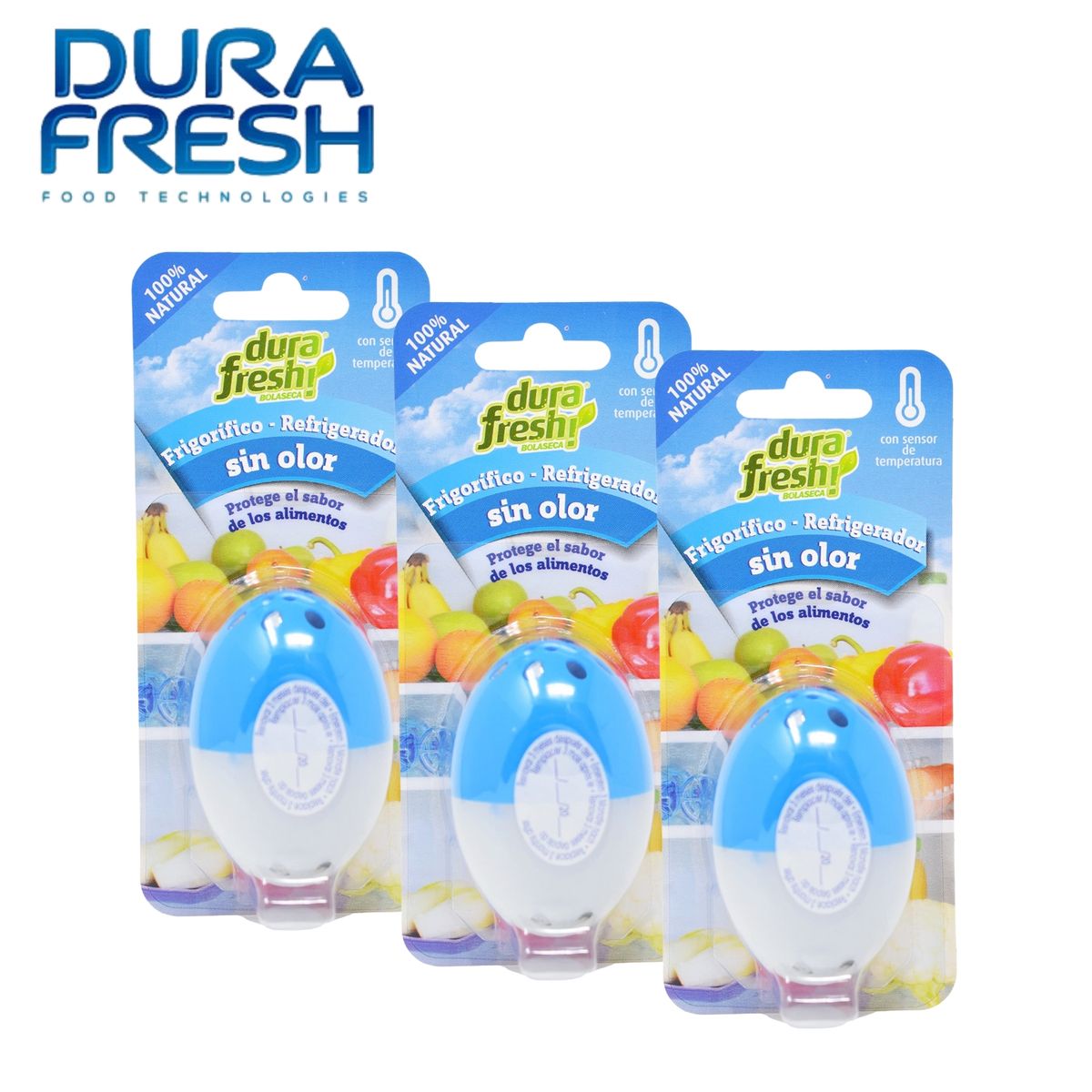 GENERICO - Absorbedor de malos olores para refrigerador pack x 3und