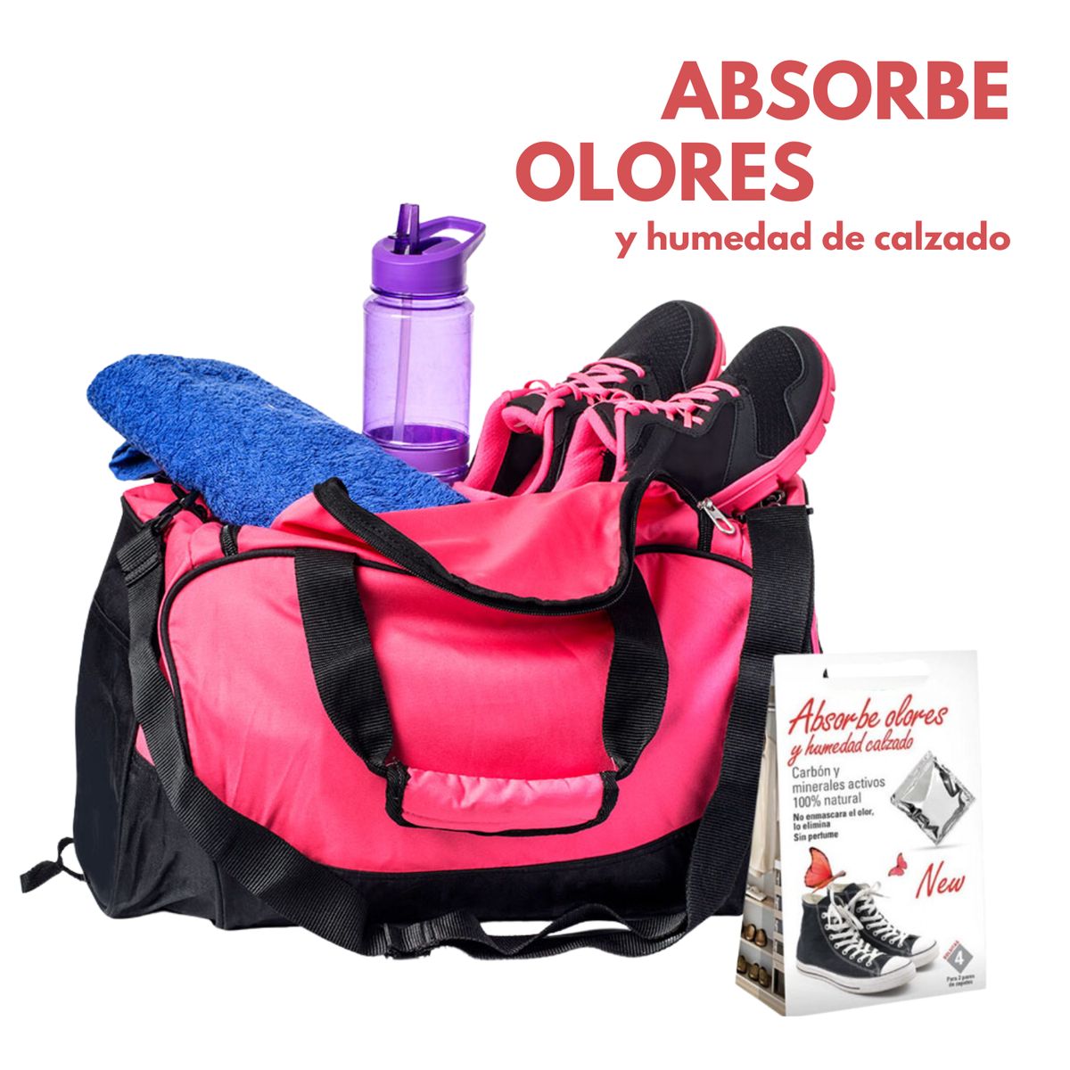 GENERICO - Absorbente de olores y humedad de calzado pack x 3 und
