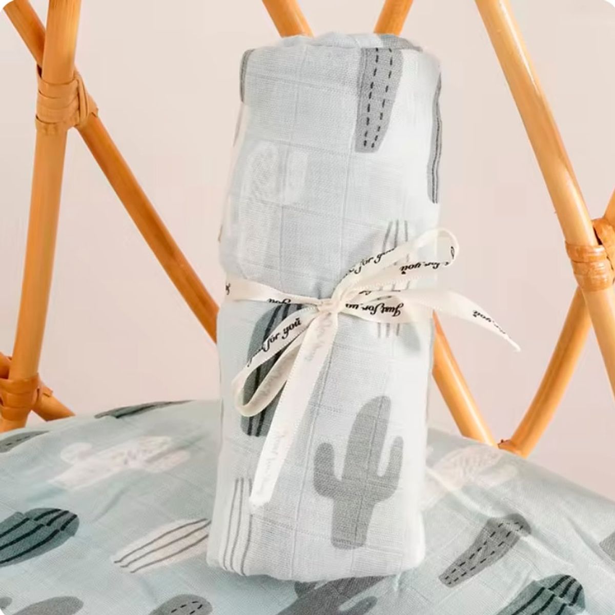 GENERICO - Manta de Muselina Suave para Bebé Bambú y Algodón