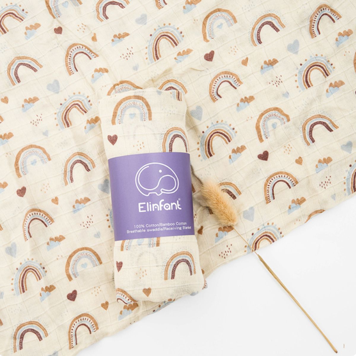 GENERICO - Manta de Muselina Suave para Bebé Bambú y Algodón