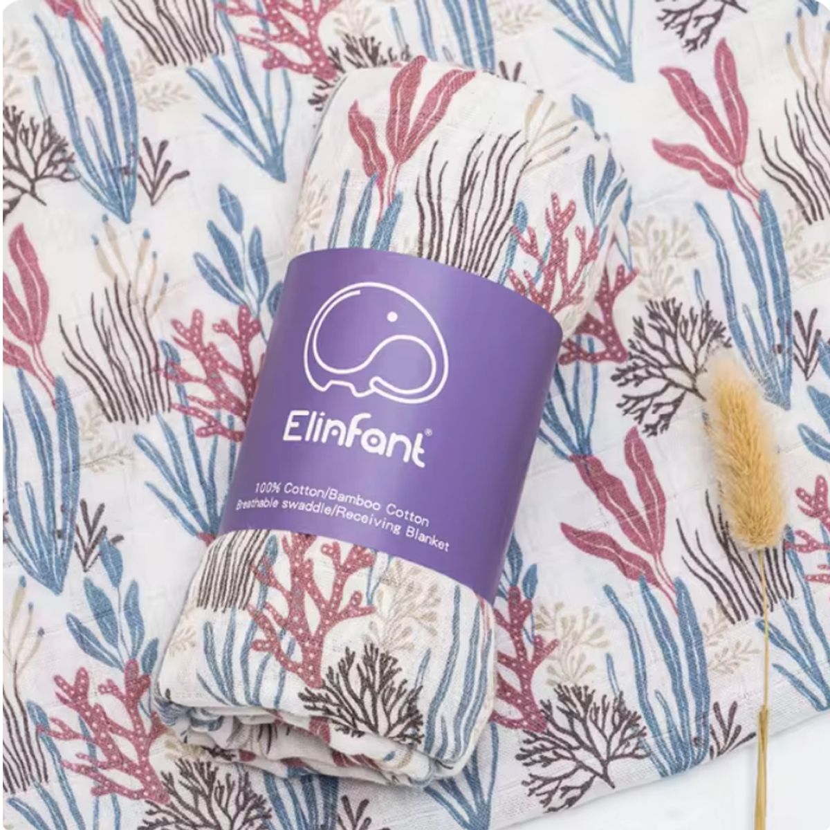 GENERICO - Manta de Muselina Suave para Bebé Bambú y Algodón