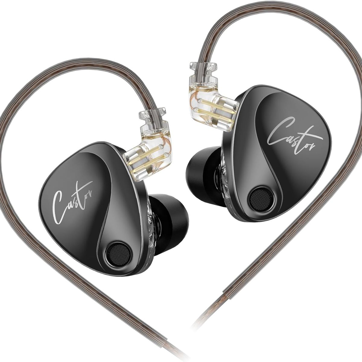 KZ - Audifonos KZ Castor Harman Bass Edition IEM Microfono - Negro