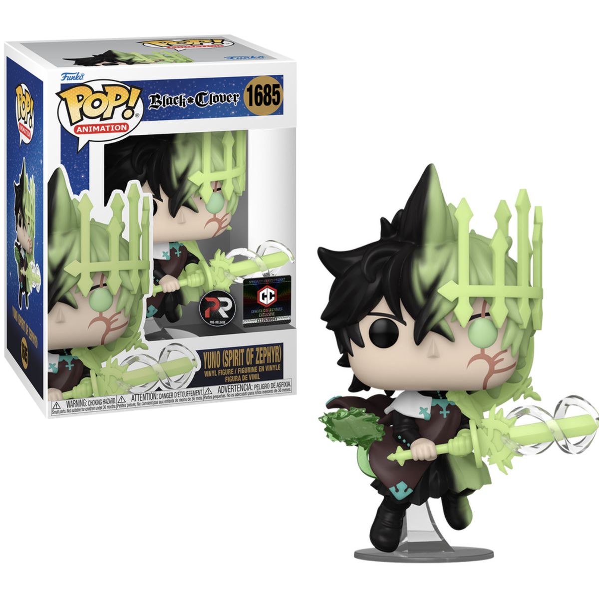 FUNKO - Yuno Spirit Of Zephyr Funko Pop 1685 Exclusivo Chalice Pr