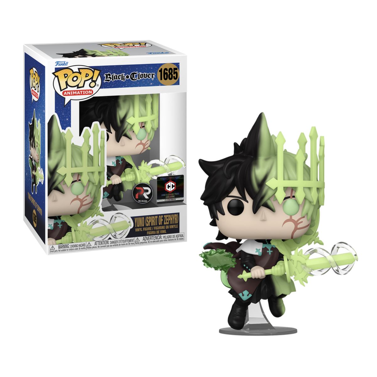FUNKO - Yuno Spirit Of Zephyr Funko Pop 1685 Exclusivo Chalice Pr