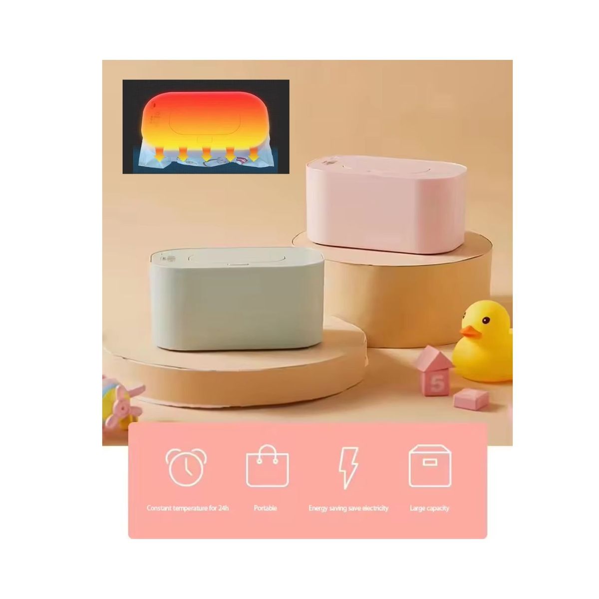 GENERICO - Calentador de Pañitos Verde Analogo