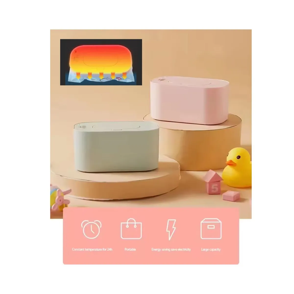 GENERICO - Calentador de Pañitos Generico Blanco Analogo