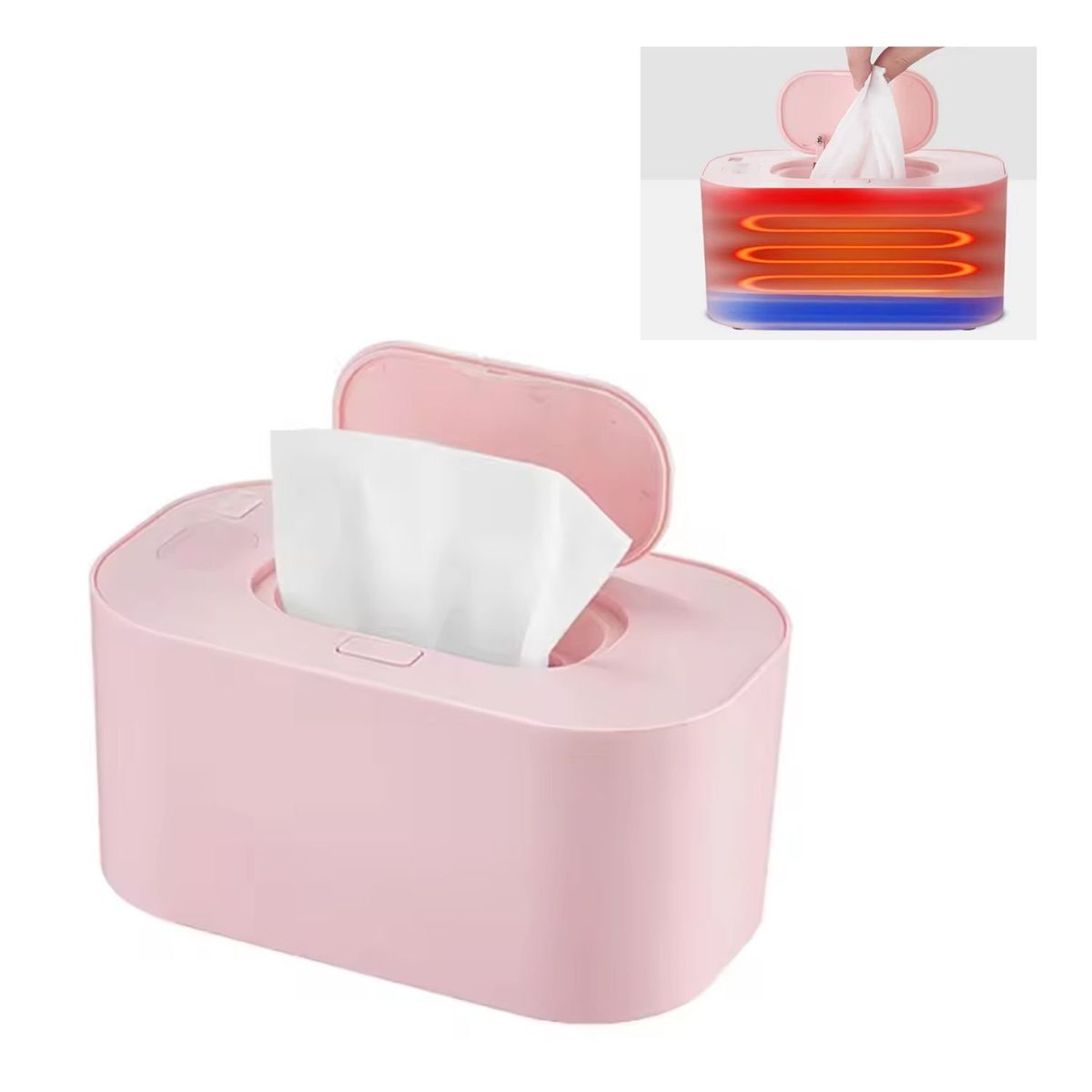 GENERICO - Calentador Toallitas Rosa Analogo