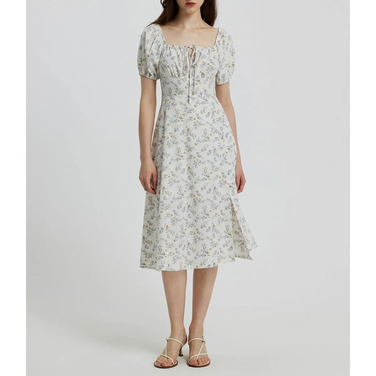 ZIMRAHYG - Mujer Floral Elegante Casual Vestidos De Manga Corta