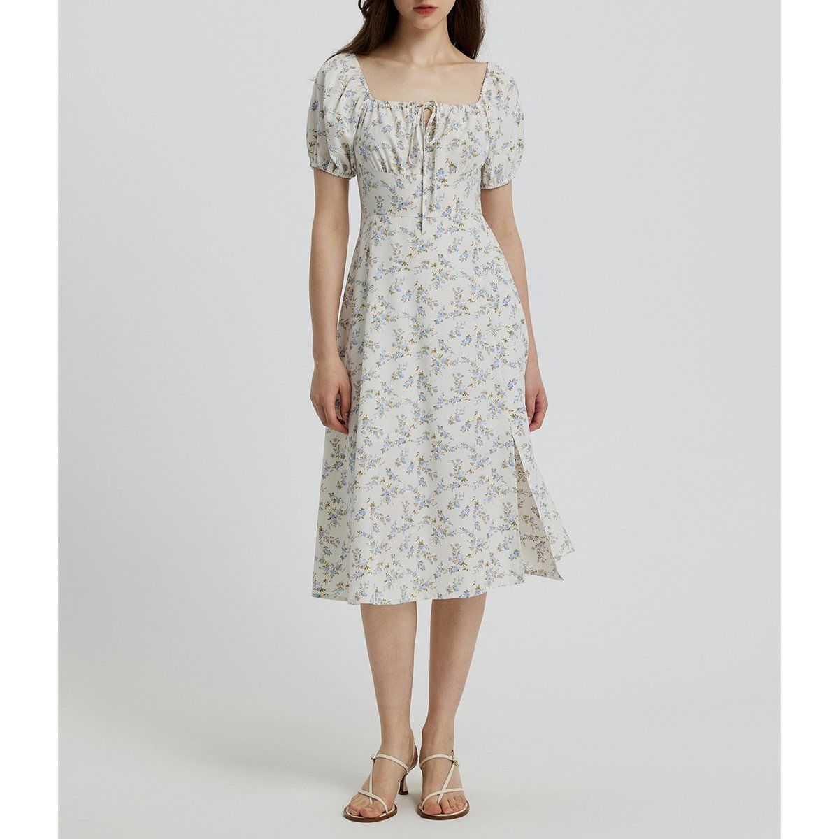 ZIMRAHYG - Mujer Floral Elegante Casual Vestidos De Manga Corta