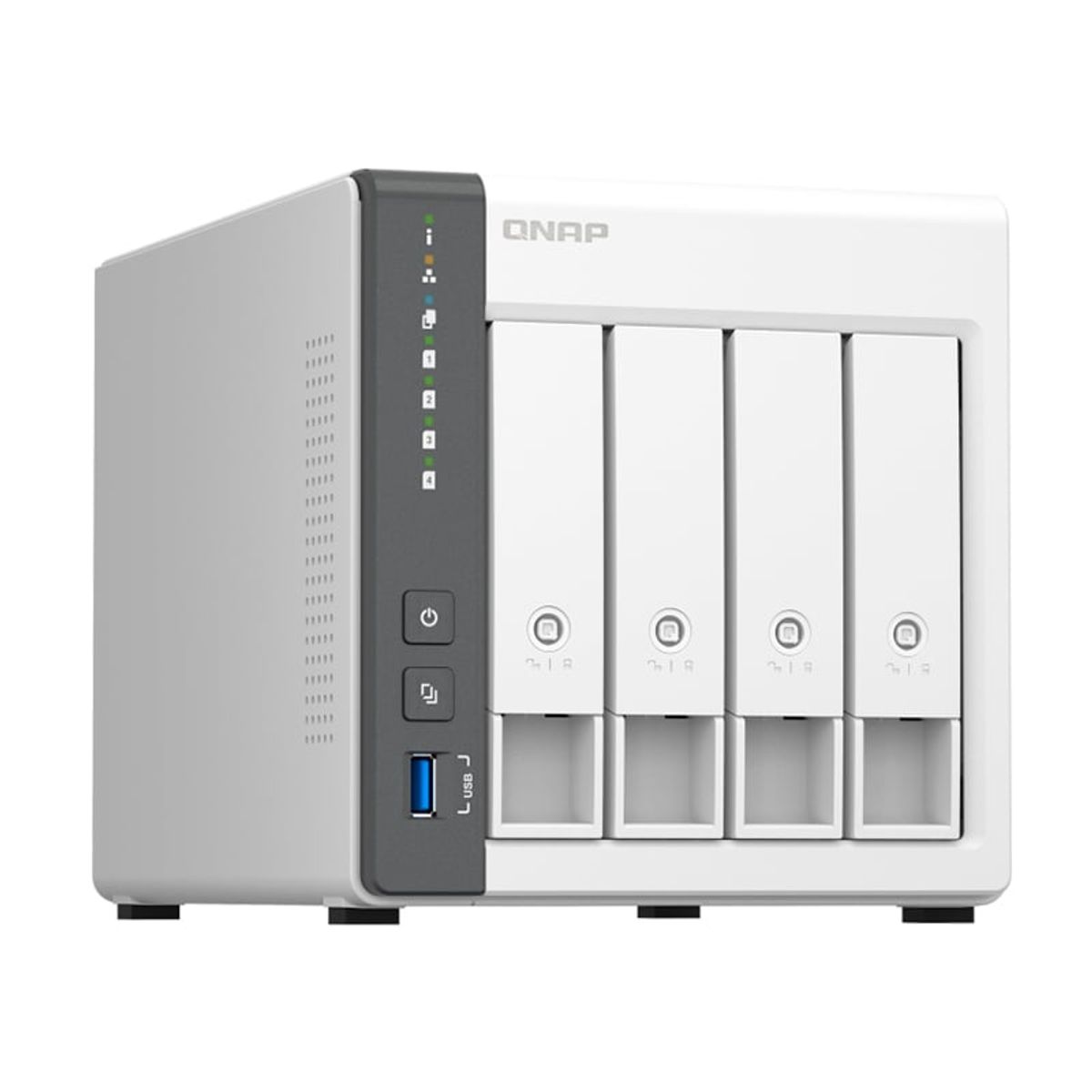 QNAP - Servidor QNAP TS-433-4G con ARM Cortex A55 4C 2GHz 4GB RAM Bahias 4 x 3 5 SATA