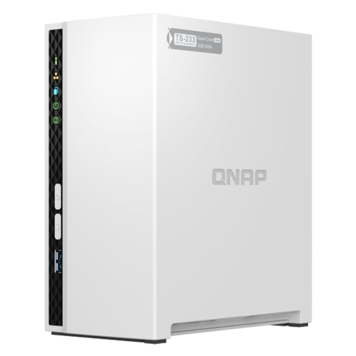 QNAP - Servidor QNAP TS-233 con ARM Cortex A55 4C 2GHz 2GB RAM Bahias 2 x 3.5 SATA