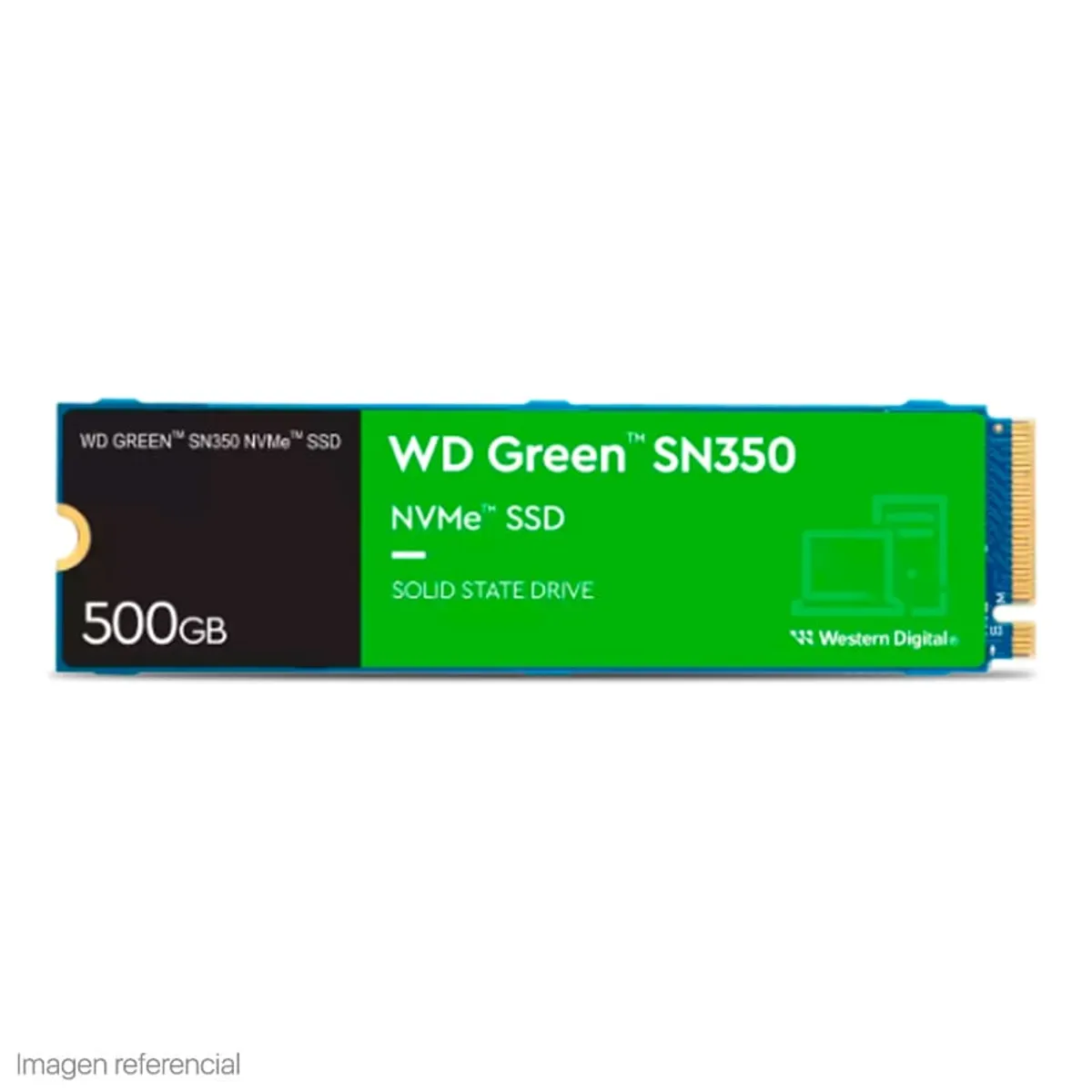 WESTERN DIGITAL - Disco SSD Western Digital Green SN350 WDS500G2G0C NVMe 500GB M2 2280