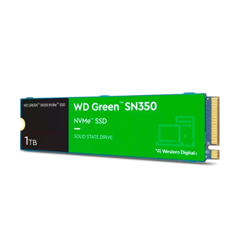 WESTERN DIGITAL - Disco SSD WD Green SN350 WDS100T2G0C NVMe 1TB M2 2280 PCIe Gen3