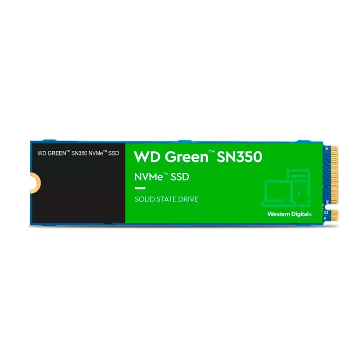 WESTERN DIGITAL - Disco SSD WD Green SN350 WDS100T2G0C NVMe 1TB M2 2280 PCIe Gen3