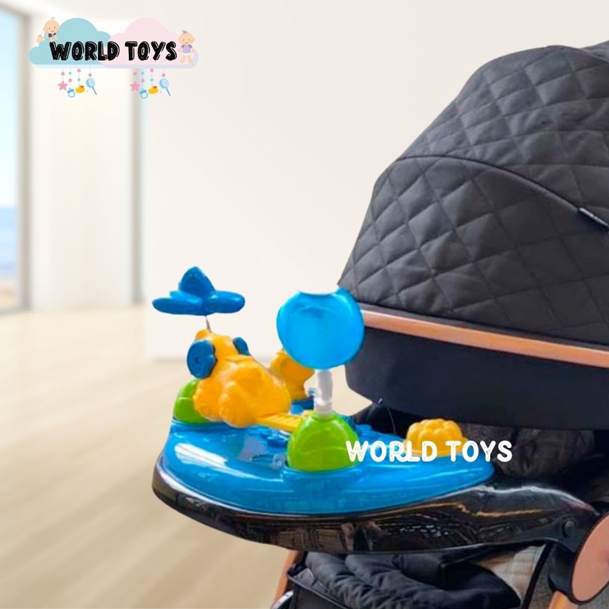 CONFORT - Coche Cuna Musical de Lujo «SUMMER DREAM» Black