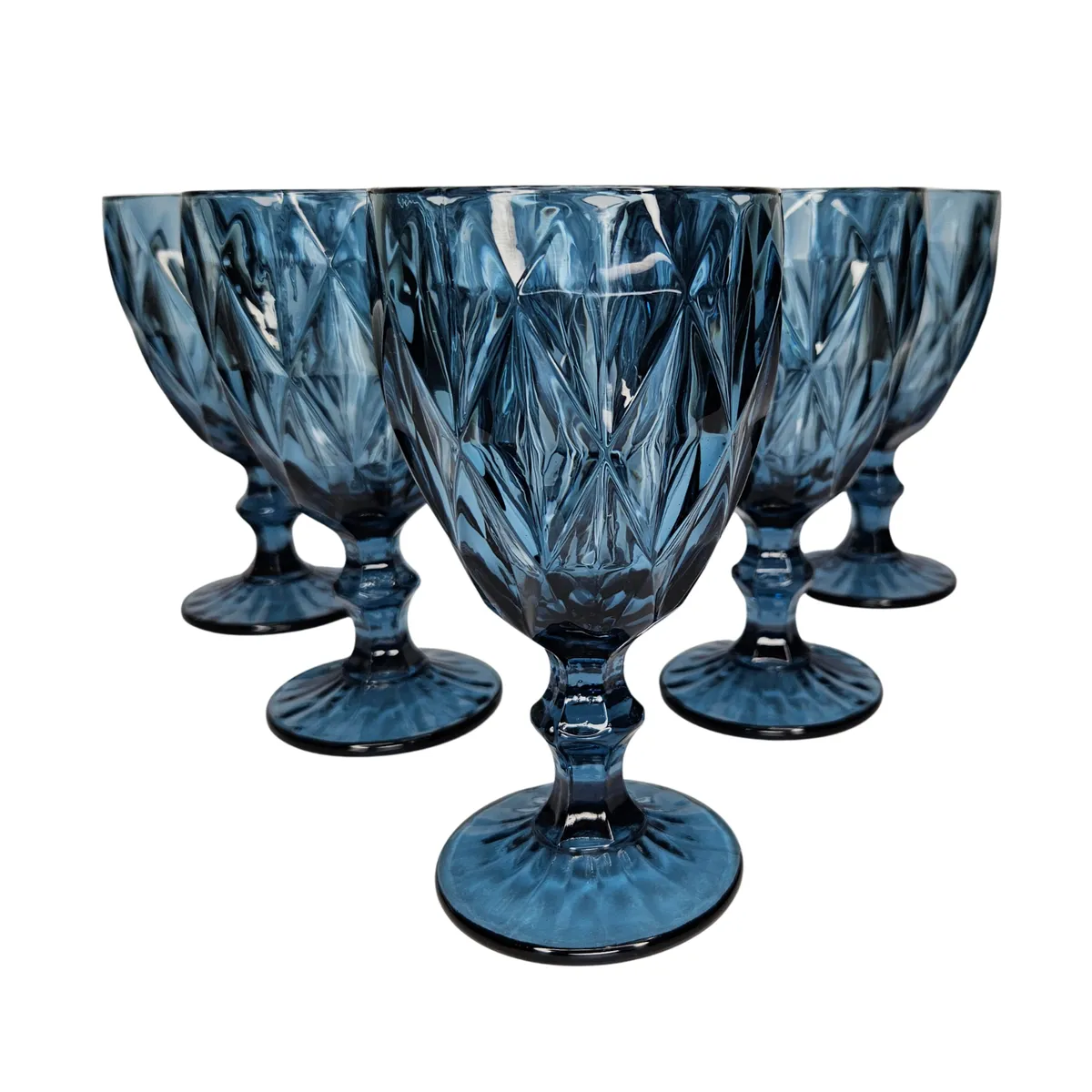 OEM - Copas de vino o agua vintage Azul