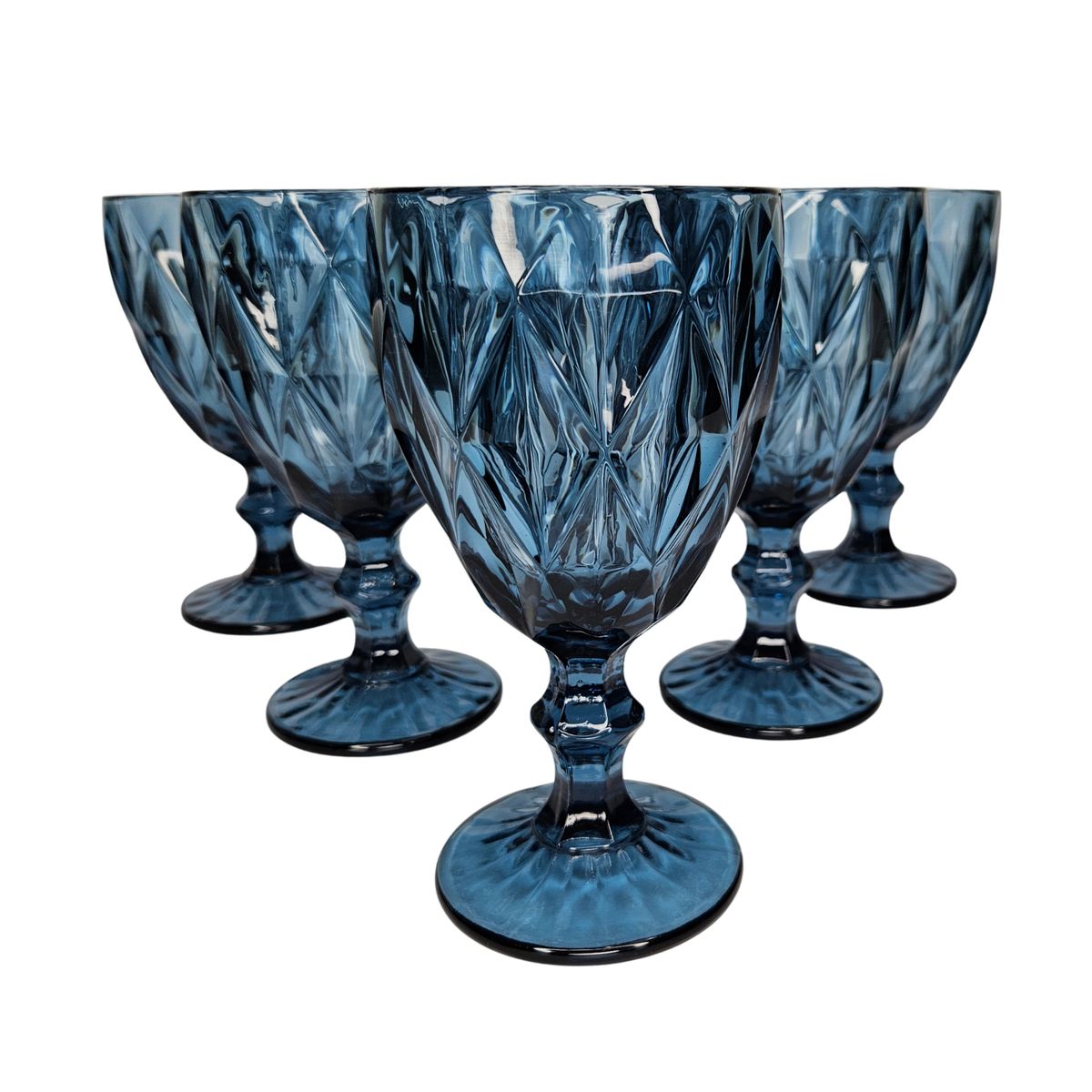 OEM - Copas de vino o agua vintage Azul