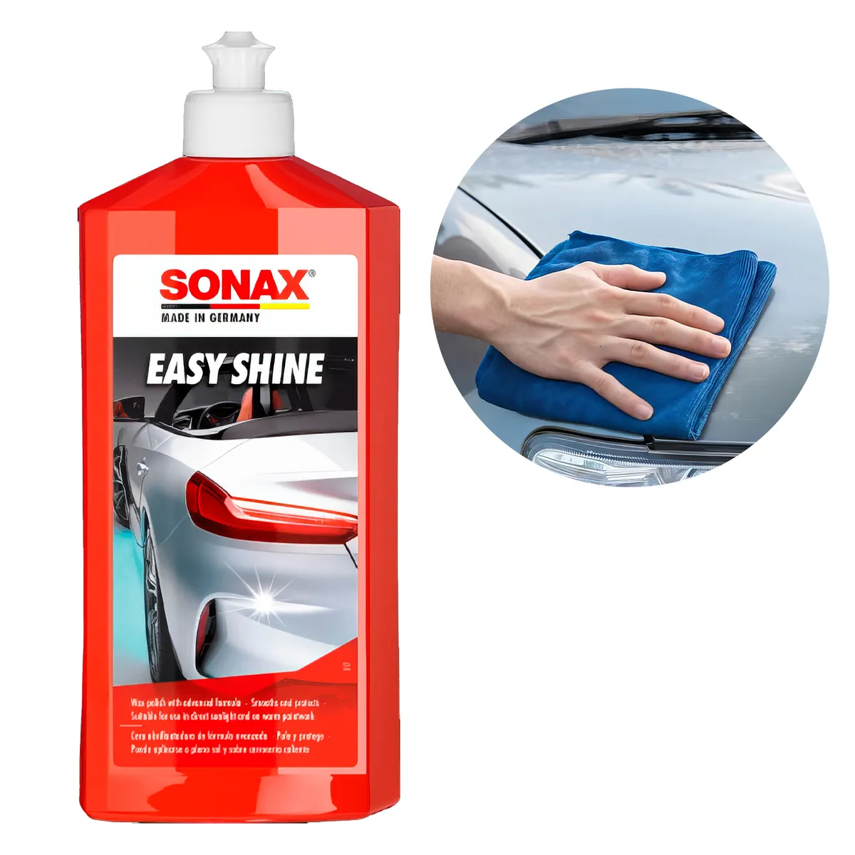 SONAX - Cera Sonax Liquida 500ml Easy Shine Color Neutral + Carnauba