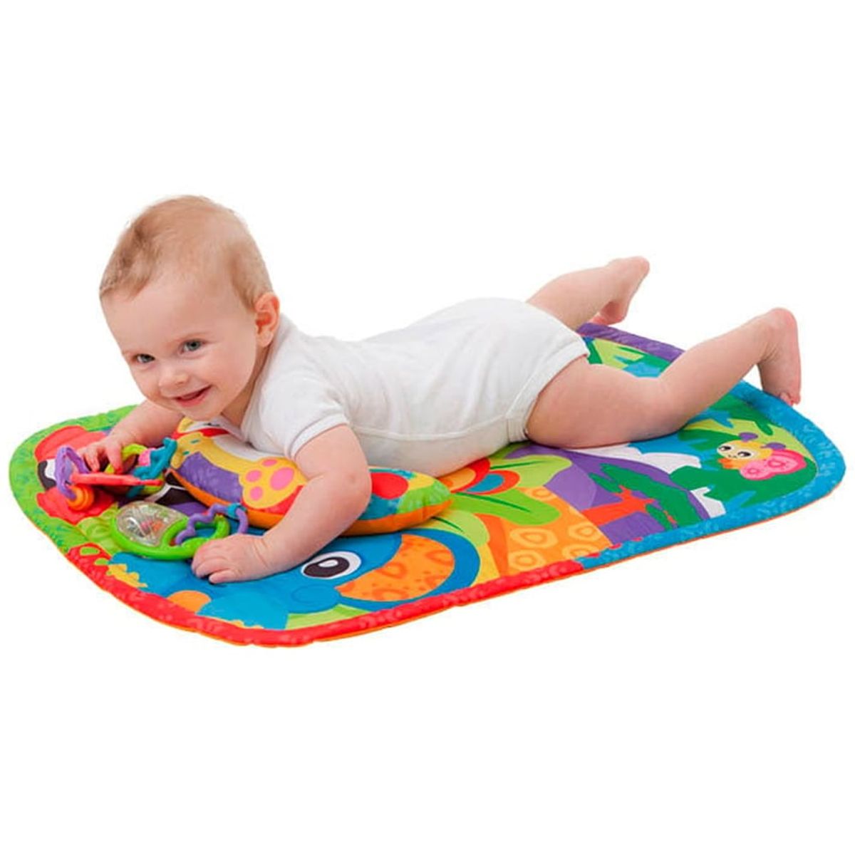 PLAY AND GO - Gimnasio de Bebé Alfombra Playgo Zoo Time Tummy